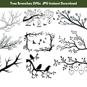 Branche svg branche branche svg branche Cricut svg branche svg couper des fichiers branche vecteur svg branche svg bundle branche d&#39;arbre svg bundle branches svg