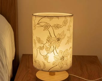 Nordic Style LED Table Lamp with Solid Wood Base, USB Plug, and Eye Protection – Ideal for Bedroom or Night Light