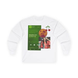 Music Lover Long Sleeve Tee, Lana Del Rey Fan Shirt, Unisex Music Top, Graphic Tee, Concert Outfit, Vintage Style Shirt