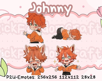 Emotes de To Be Hero Little Johnny (Paquete 1) - Emotes chibi adorables listos para usar en Discord, YouTube, Twitch, etc.