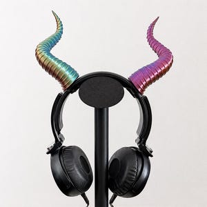 Horn för hörlurar, 3D-utskrivet gamingheadsetfäste, Streamer-cosplaytillbehör