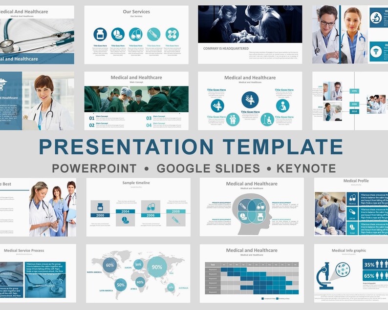 Slide Topic Health New Custom Medical Powerpoint Template, Nursing Presentation Template ...