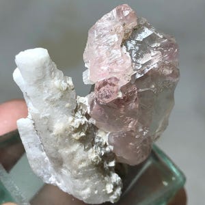 Rose Quartz specimen , Rose Quartz on matrix