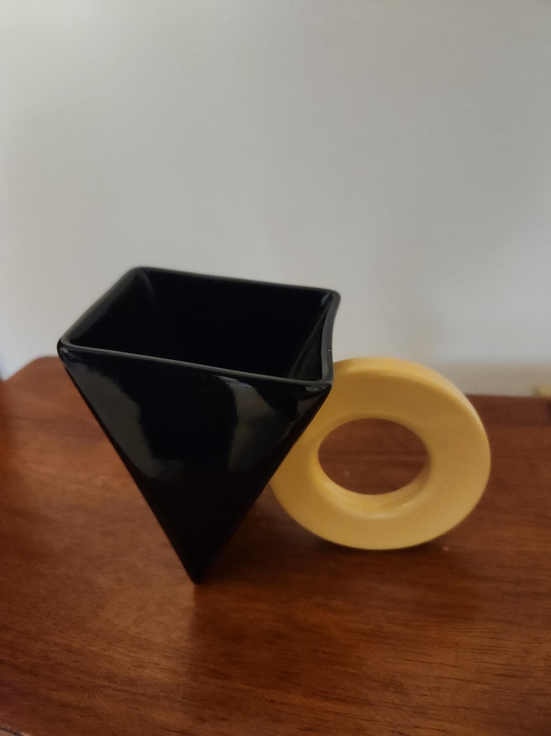 Postmodern Memphis Group Langer Feltman geometric coffee Mug-SALE Bild 1