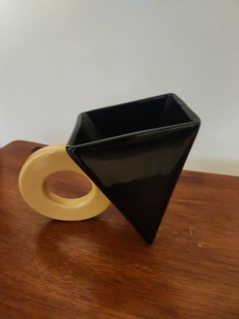 Postmodern Memphis Group Langer Feltman geometric coffee Mug-SALE Bild 2