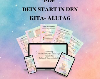 Mis inicios en la guardería | Cuaderno de trabajo para educadores | Listas de verificación y plantillas | Descarga en PDF