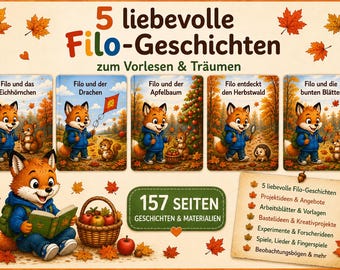 Autumn Project for Kindergarten | 5 Kamishibai Stories & 157 Pages | Filo Autumn World Kindergarten PDF