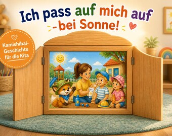 Kamishibai Story Kindergarten Summer – I take care of myself in the sun – Self-care for children – Morning circle PDF Download