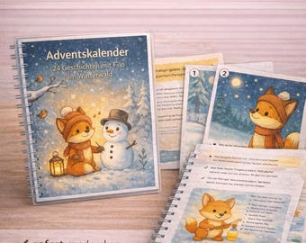 Filo Advent Calendar – 24 educational stories & worksheets for kindergarten/primary school | PDF Download