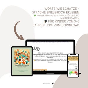 Language development with fun | Kindergarten project folder | Enjoyment of speaking & vocabulary | PDF download