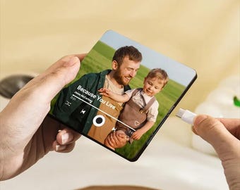 Imán de nevera musical personalizado, imán con foto y canción completa, regalo de recuerdo de aniversario para él o su novio.