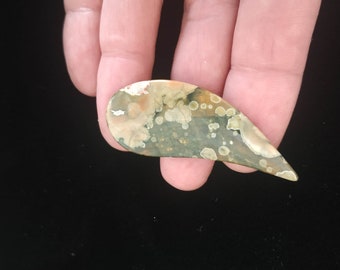 Rain Forest Jasper freehand cabochon gemstone