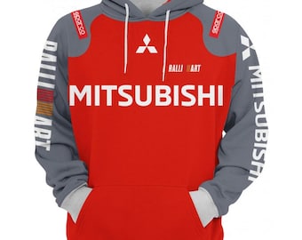 Mitsubishi Hoodie/Custom Car Hoodie/Personalizado Automotive Sweatshirt para Entusiastas/Car Gear/Streetwear Apparel