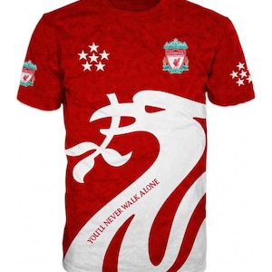 Liverpool T-Shirt & Long Sleeve/Custom Soccer/Personalized Football T-Shirt for Players and Fans/Game Day Wear/European Football