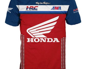 Honda T-Shirt & Long-Sleeve/Custom Motorcycle/Personalized Biker T-Shirt for Riders/Motorcycle Gear/Streetwear Apparel