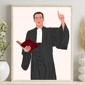 Custom Lawyer Portrait, Gift for Lawyer, Gift for Judge, Attorney & Judge Digital Art, Law School Graduation Gift, Gift for Law Student