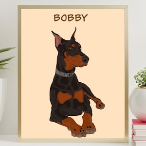 Custom Dog Portrait, Personalized Pet Portrait, Pet Portrait from Photo, Pet Memorial Art, Gift for Pet Parents, Dog Lover, Pet Gifts