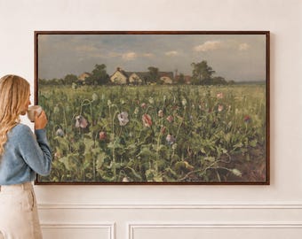 Country Flower Garden | Wall Art Print | X0169
