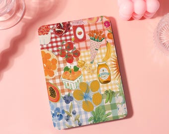 Custom Rich Fruit Collage New Kindle Case w Strap For Kindle 12th,Paperwhite 12th/2024 11th(6.8")10th(6"),Kindle Colorsoft,Kindle 8/10/11Gen