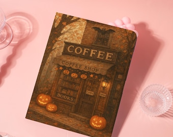 Custom Halloween Coffee Shop iPad Case with pen slot for iPad Pro 13"11" iPad A16 11" 10 10.9" 7/8/9 10.2" iPad Air 6/7 2025,Mini 7/6/5 8.3"