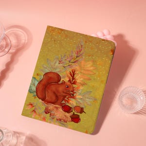 Forest-style Squirrel Personalized iPad Case,Customized Birthday Gift,For iPad 10.9 10.5 10.2 iPadAir 6 7 Pro 2021 2022 2024 2025 Mini 5/6/7
