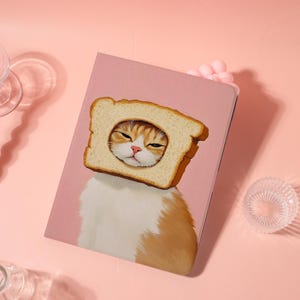 Cute Bread Cat Personalized iPad Case/Protector,Customized Birthday Gift,For iPad 10.9 10.5 10.2 Air 5 6 7 Pro 2021 2022 2024 Mini 4/5/6/7