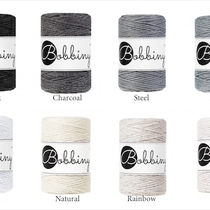 Macrame Cord 1.5mm Single Strand Bobbiny ••Full Roll 100meters 320ft MANY colors