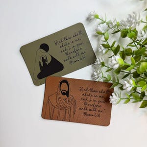 Leatherette Temple Recommend Holder: LDS Christian Gift