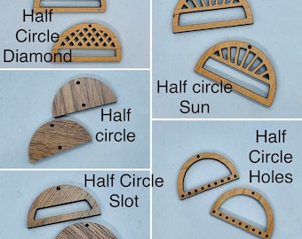 Earring Blank Wood Macrame Jewelry Findings 5 Styles