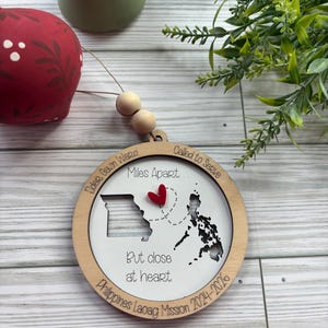 Custom Missionary Ornament Customizable LDS Mission Trip