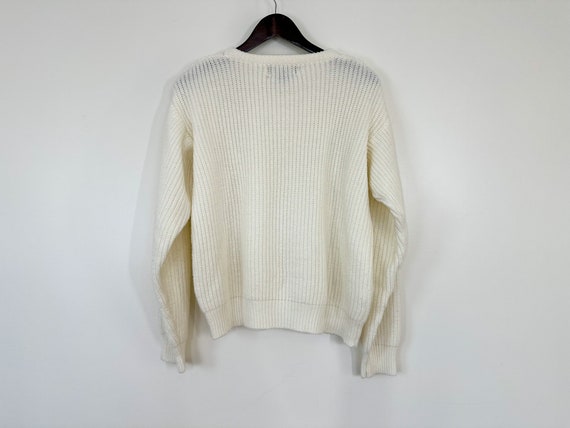 Vintage 90s XS-M Simple Slouchy Drop Shoulder Ivo… - image 8