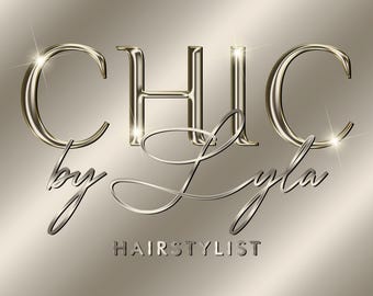 Luxury Brown Gold logo Design, Beauty Logo Kit, Lashes Logo, Hair Stylist Logo, Makeup Artist Logo, Nail Salon Logo,  Crafts logo, Branding,