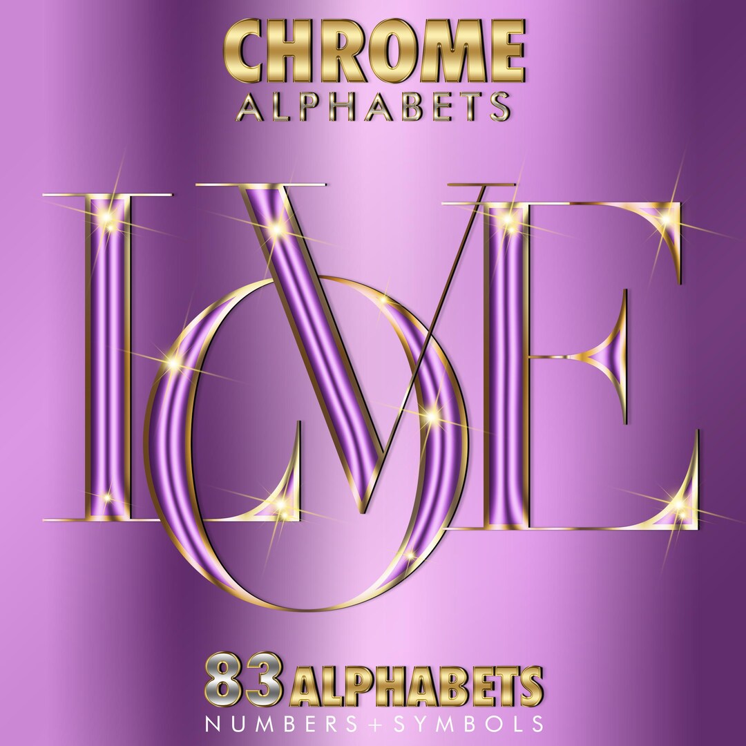 Shiny Purple Gold Chrome Alphabets PNG Clipart, Metallic Letters ...