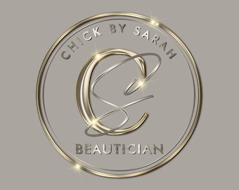 Modern Brown champagne Gold logo Design, Beauty Branding Logo Kit, Lashes Logo, Hair Stylist Logo, Makeup Artist Logo, Nails Logo, Branding