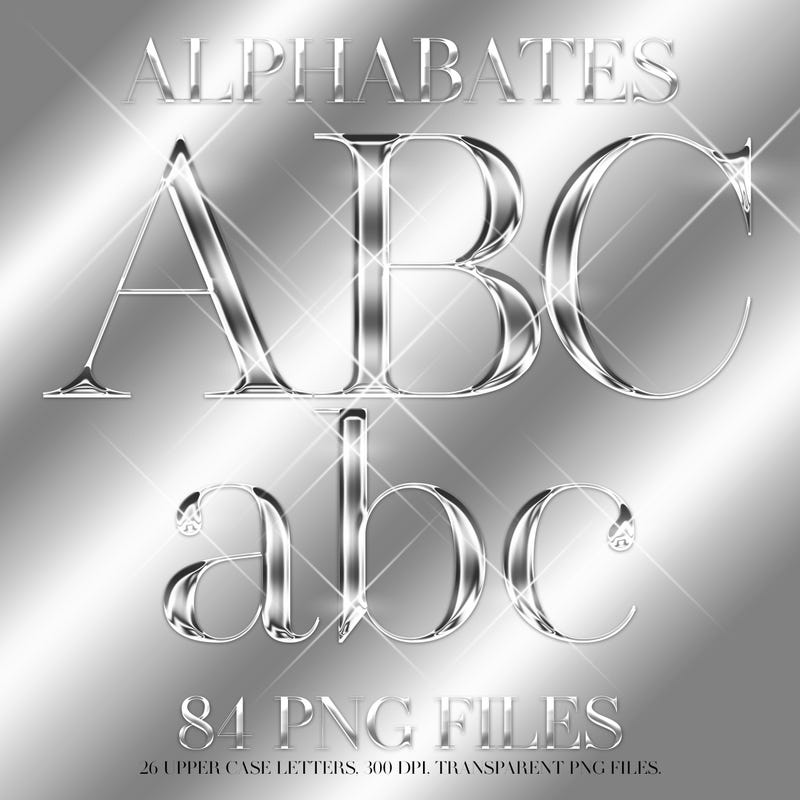 Luxury Sparkly Png Letters - Etsy