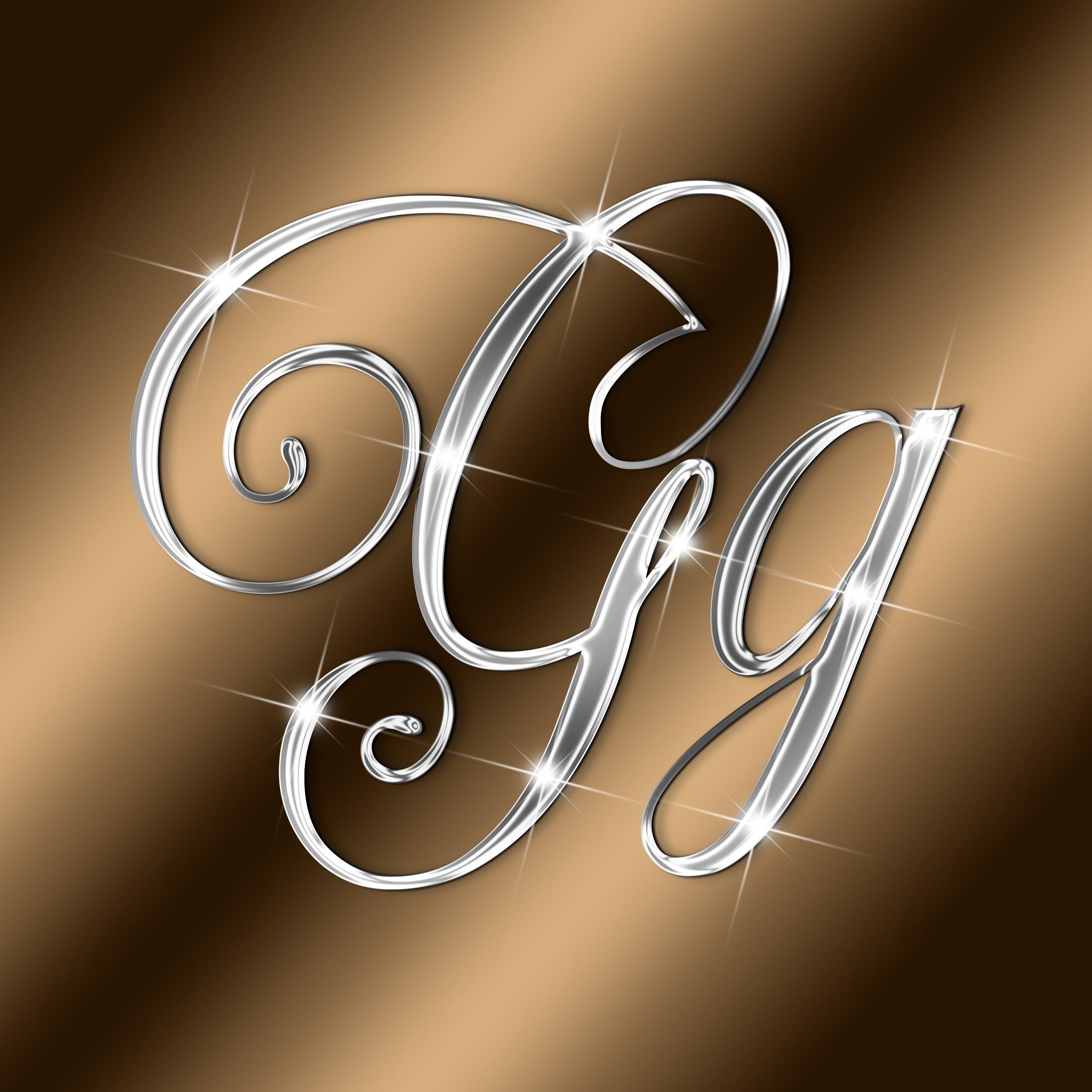 Luxury Silver Chrome Letters Clipart, Metallic Silver Cursive Alphabets ...