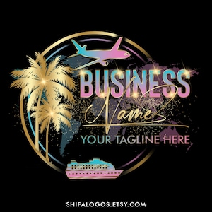 Travel logo design, Travel Agency Logo, Palm Tree Logo, Travel Blog Logo, Travel Business Logo, Vacation Logo, tourism agency, Travel logo,