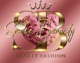 Rose Gold Pink Logo, Beauty Logo, Smoke logo, Heart Logo, Crown Logo, Makeup Logo, Boutique Logo, Hair salon Logo, Lashes Logo, Nails Logo,