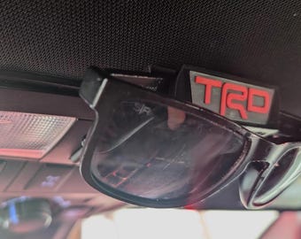 3rd Gen Toyota Tacoma Sunglasses Holder / Hook - Snap-in installation! TRD / SR5 / Limited Decal - 3D printed ABS