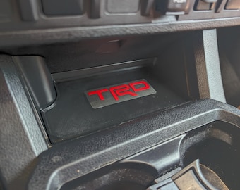 Charging Pad Insert Tray for 3rd Gen Tacoma (2016-23) with TRD / Limited / SR5 / etc... decal - 3D printed ABS