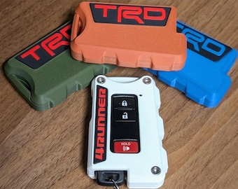 5th Gen Toyota 4Runner Key Fob Case, 3D Printed TRD & 4Runner Logo - Pushbutton start Fob (see images for compatibility!)