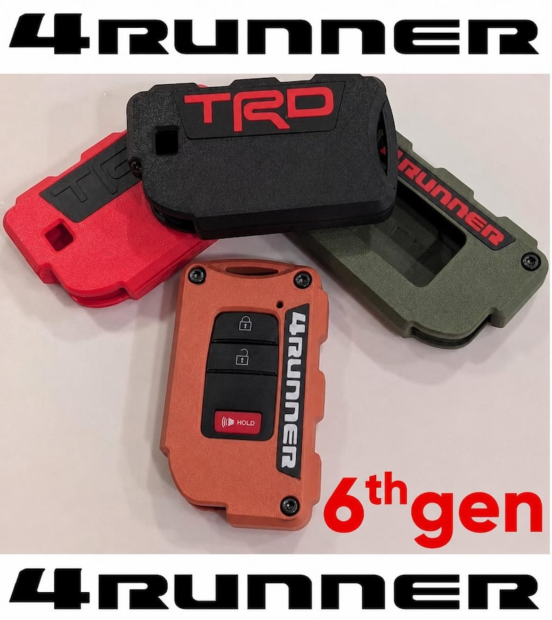 6th Gen Toyota 4runner Key Fob Case, 3D Printed TRD / SR5 / Limited ...