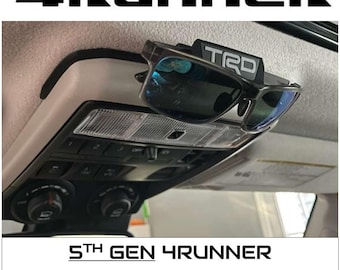 5th Gen 4Runner Sunglasses Holder / Hook - Snap-in installation! TRD / SR5 / Limited Decal - 3D printed ABS