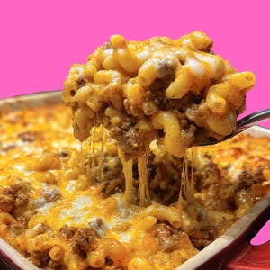 Cheesy Beef Macaroni Casserole Recipe: Comfort Food Dinner (Digital PDF)