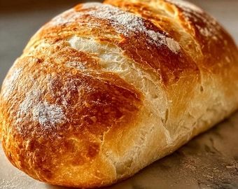 20-Minute Homemade Bread Recipe PDF – Quick No Yeast Soft Loaf (Digital Download)