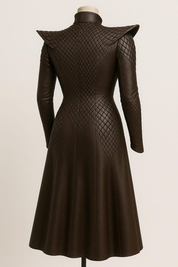daenerys leather dress Targaryen Coat closet_124743