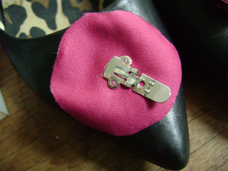 Jordan Shoe Clips Hot Pink With Black Centers Etsy