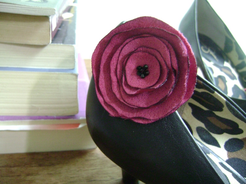 Jordan Shoe Clips Hot Pink With Black Centers Etsy