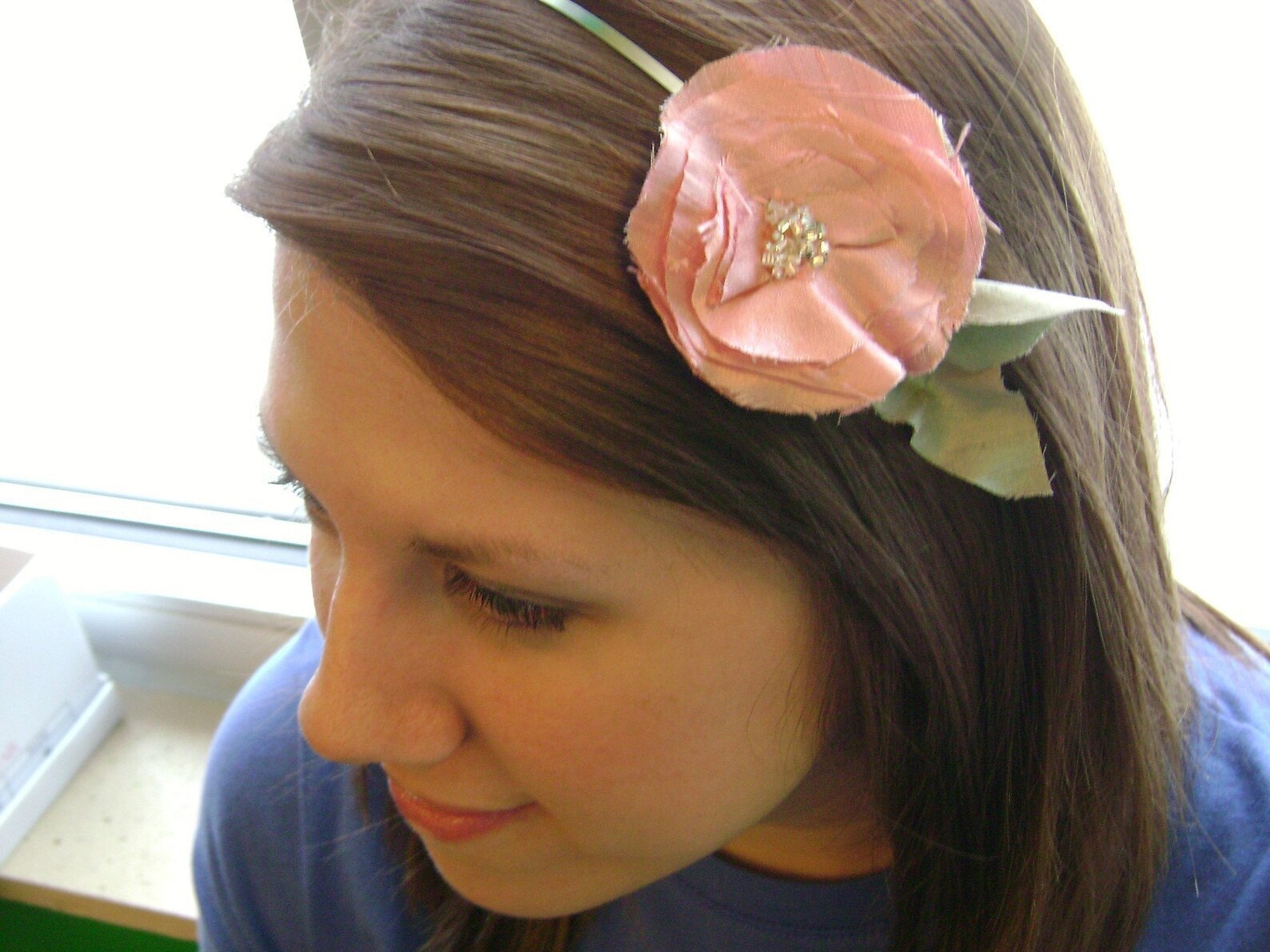 Emilypink Dupioni Silk Flower Headband Etsy