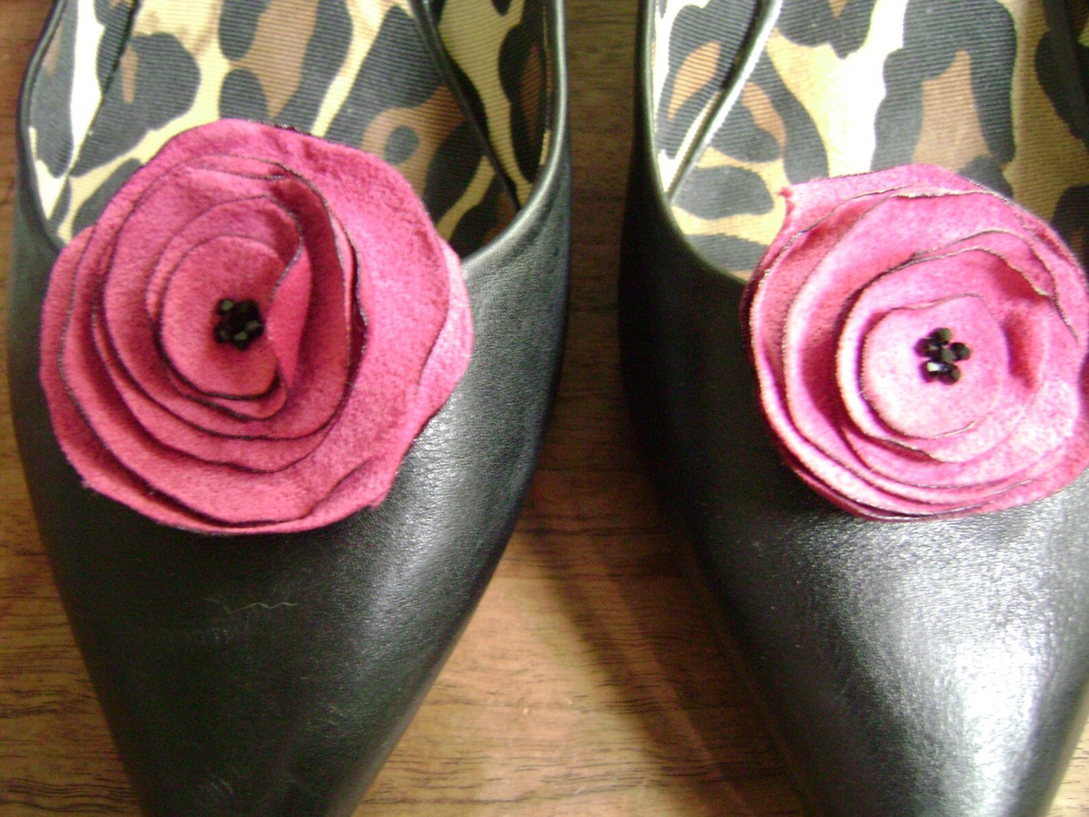 Jordan Shoe Clips Hot Pink With Black Centers Etsy